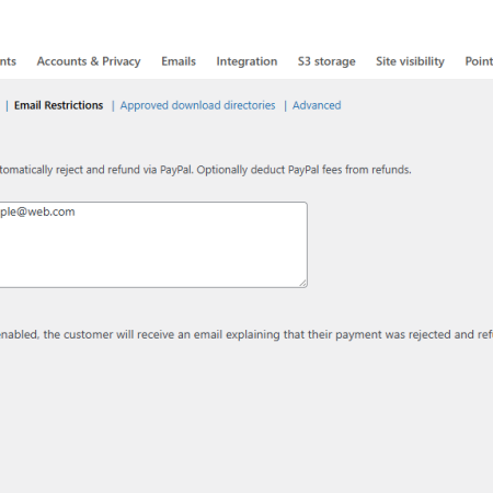WooCommerce Email Blacklist Plugin